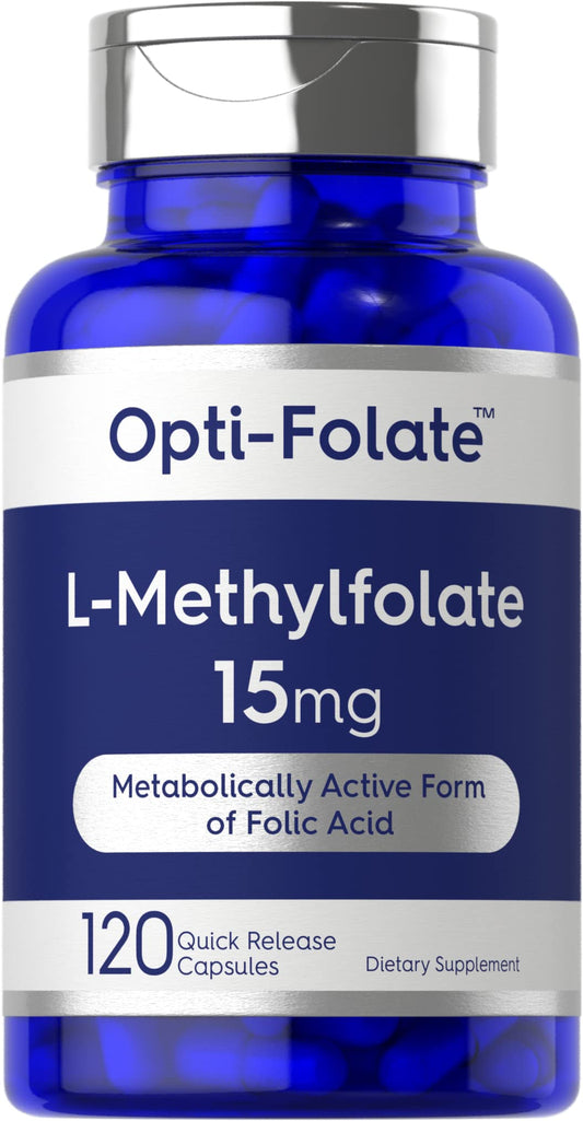 Frasco Carlyle L Metilfolato 15mg 120 cápsulas