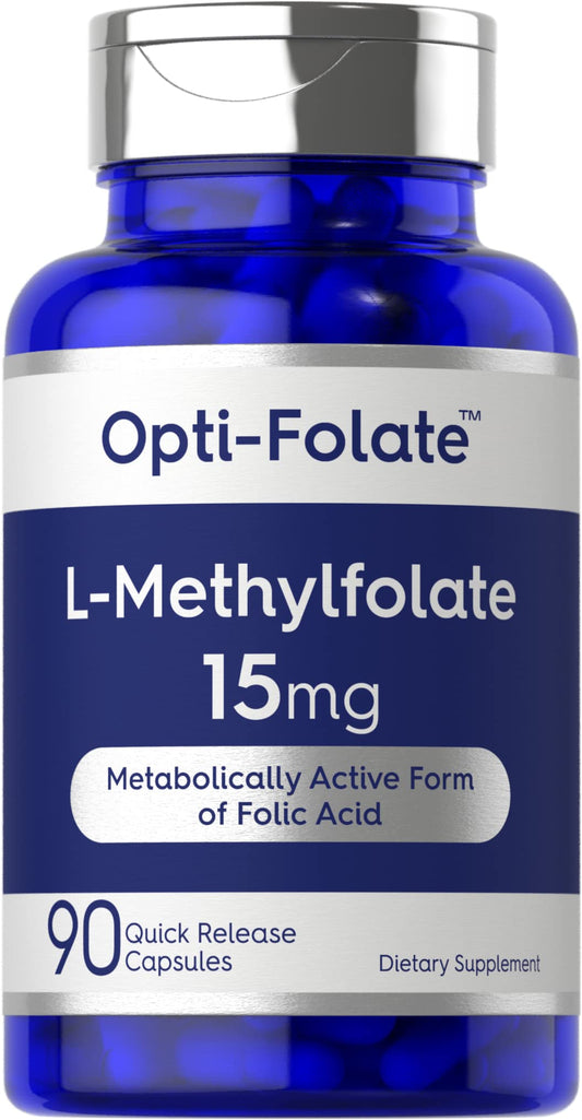 Carlyle L Metilfolato 15 mg envase 90 cápsulas