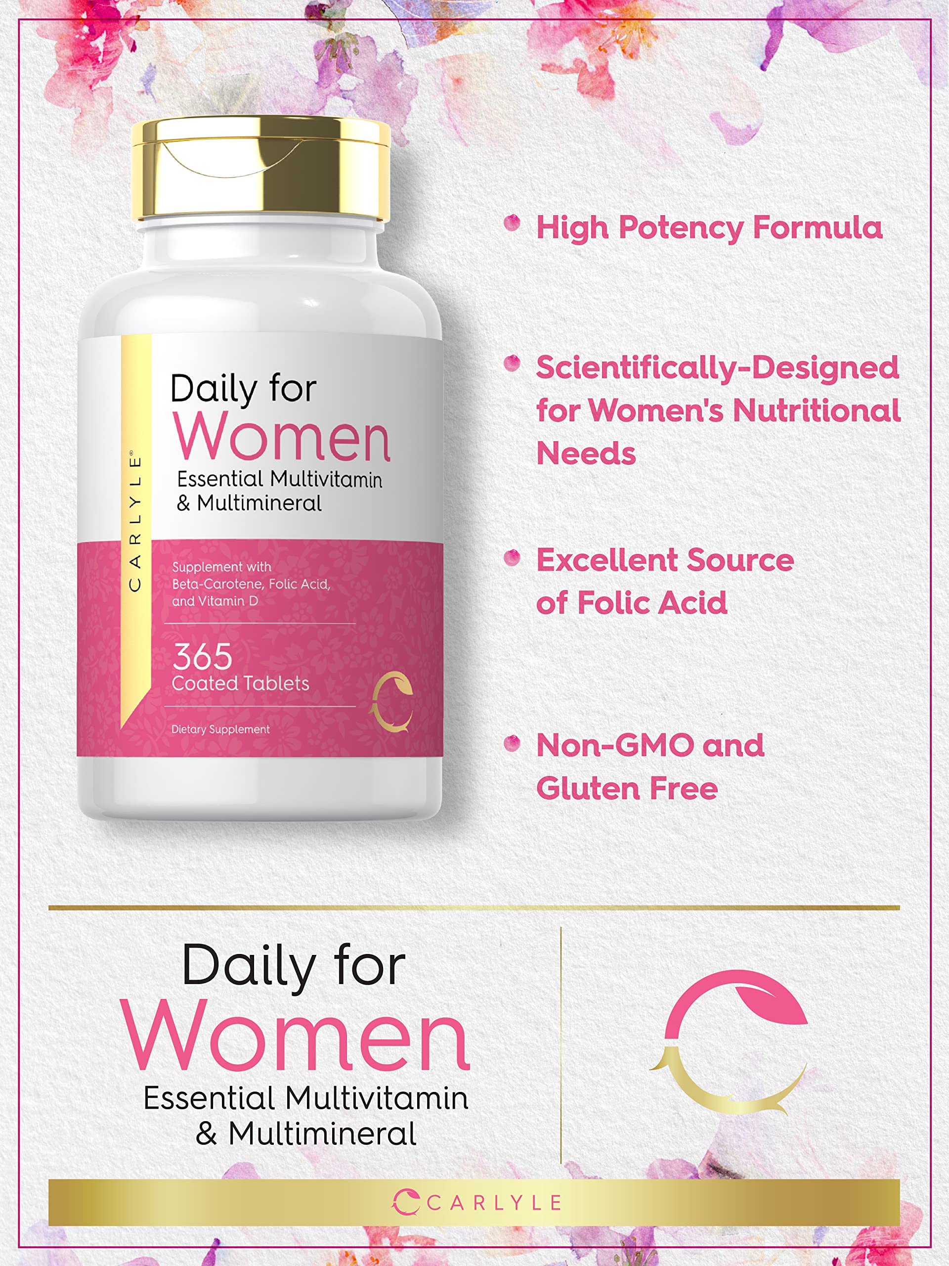 Carlyle multivitaminas mujeres alta potencia
