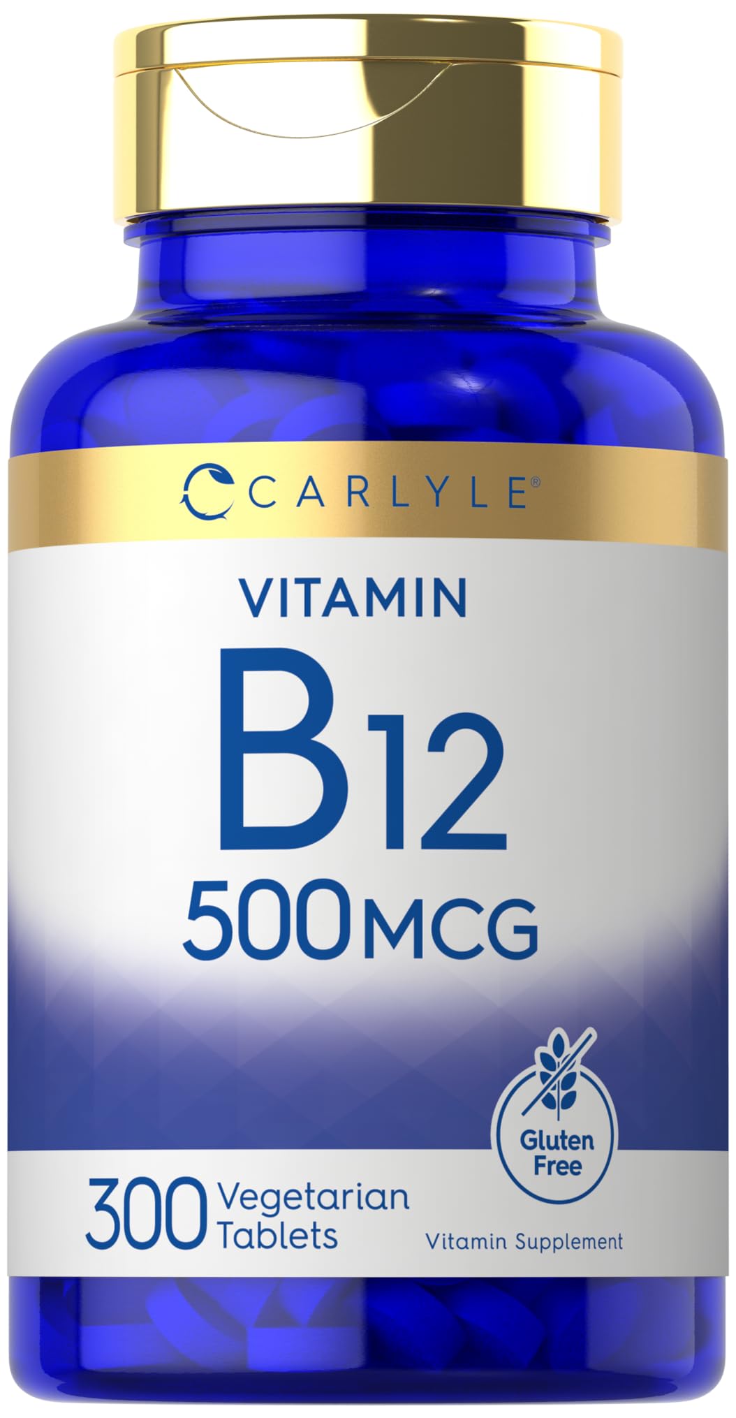 Botella Carlyle vitamina B12 500 mcg 300 tabletas