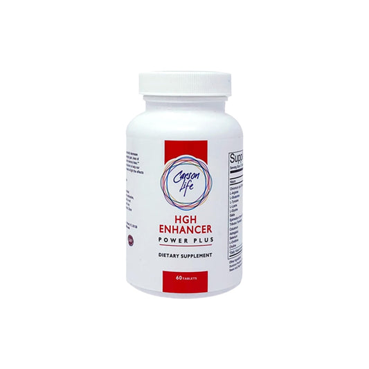 Carson Life Enhancer en botella blanca con 120 cápsulas