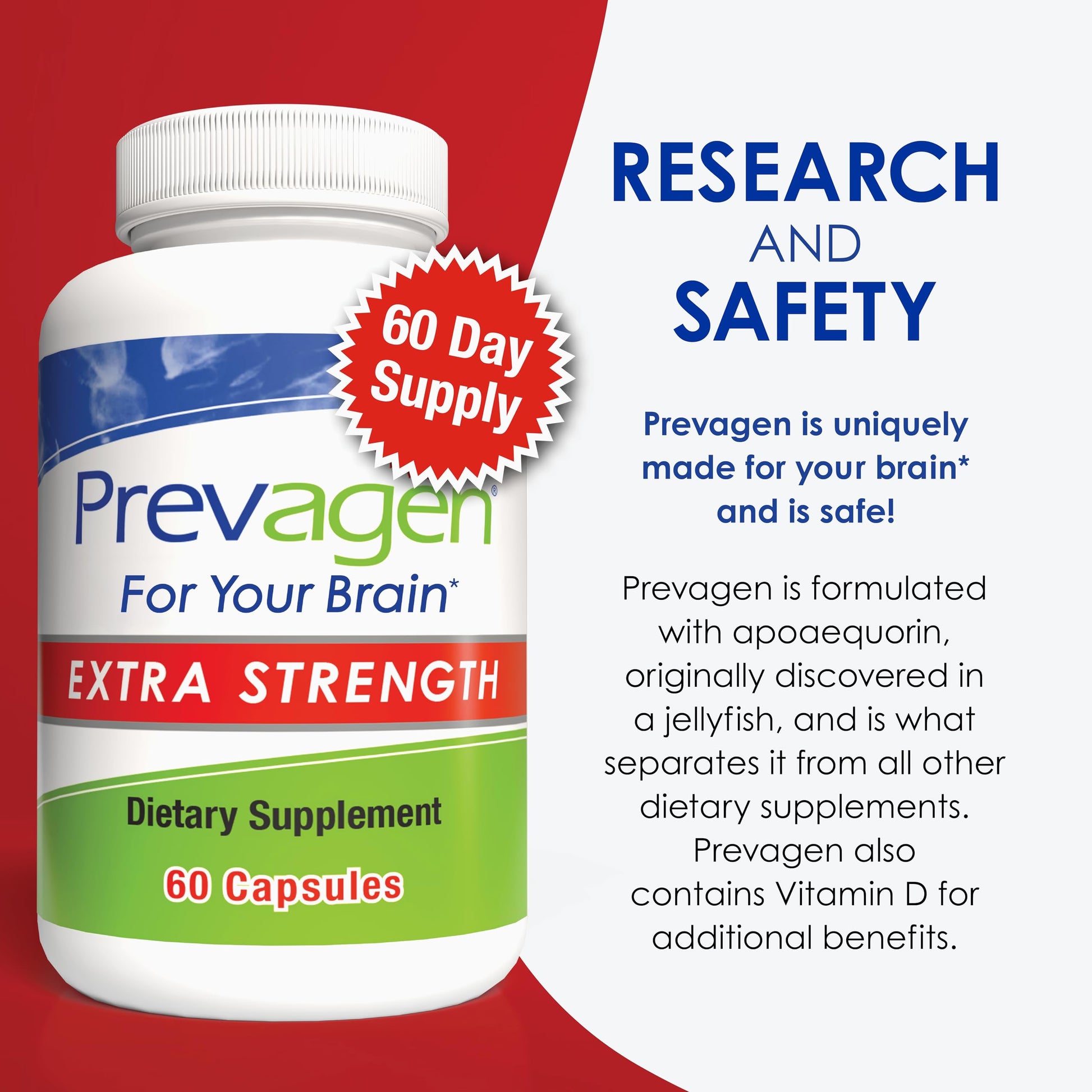 Cartón exterior pack doble Prevagen Extra Strength 20mg