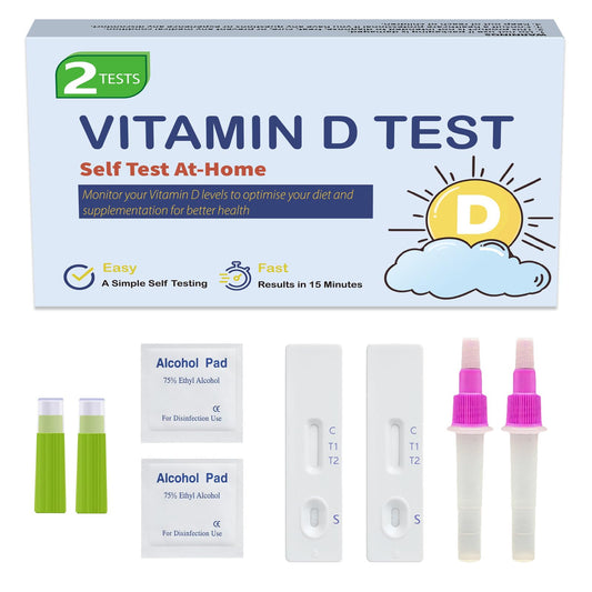 Cassette prueba rápida vitamina d en casa con 2 tests
