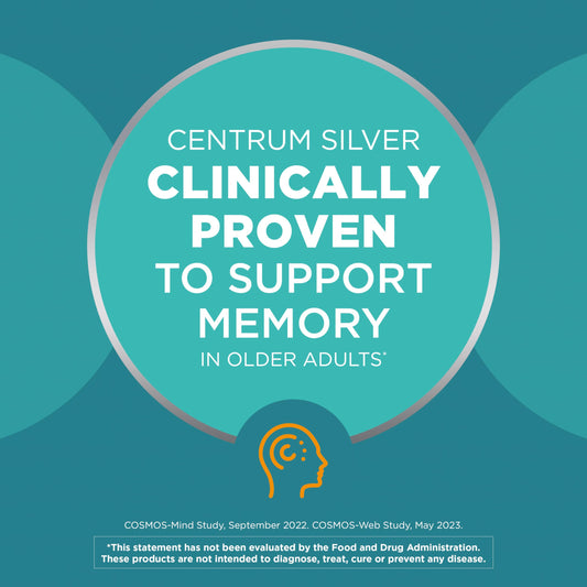Centrum Silver ayuda memoria en adultos mayores con la edad.