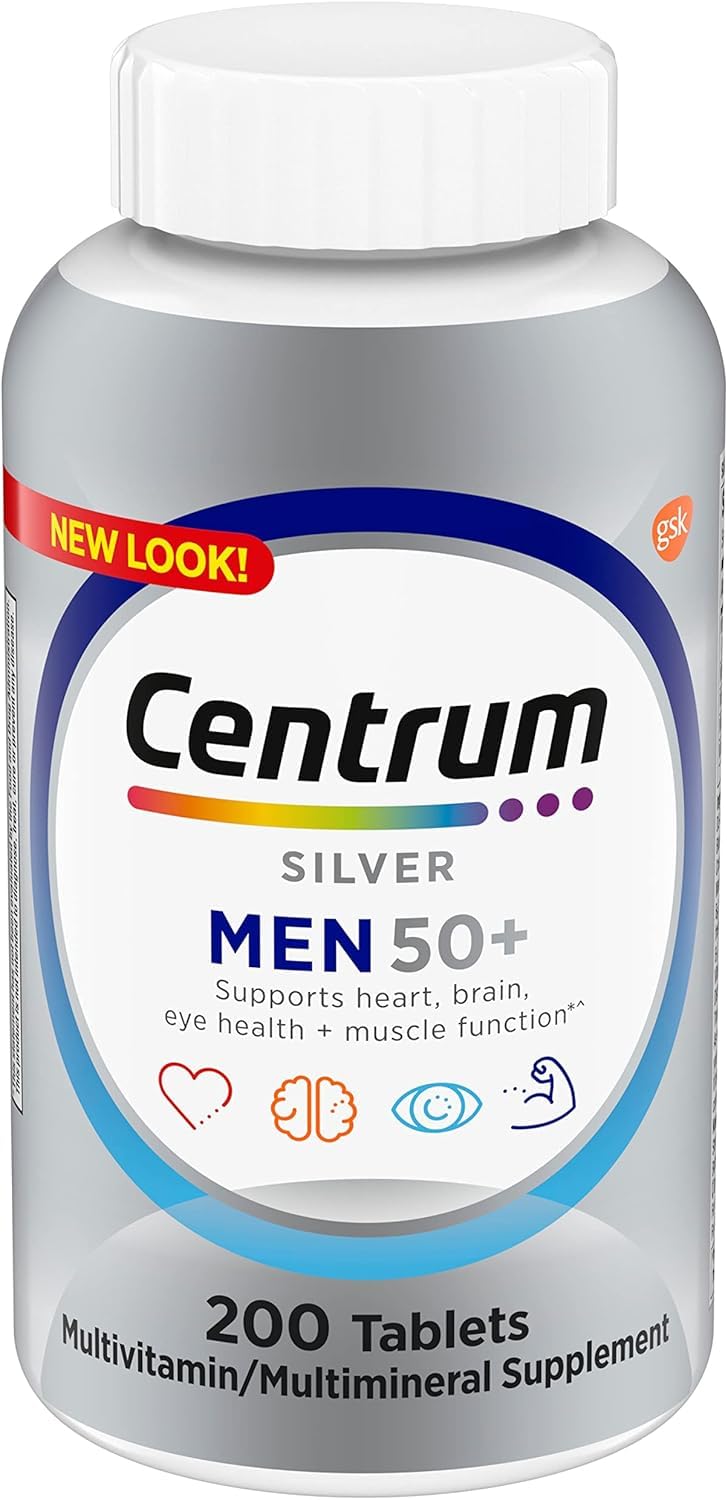 Botella de multivitamínico Centrum para hombres