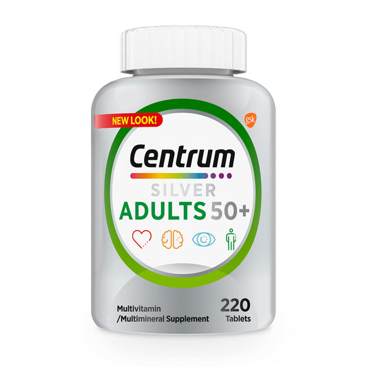 Botella de Centrum Silver para adultos 50+