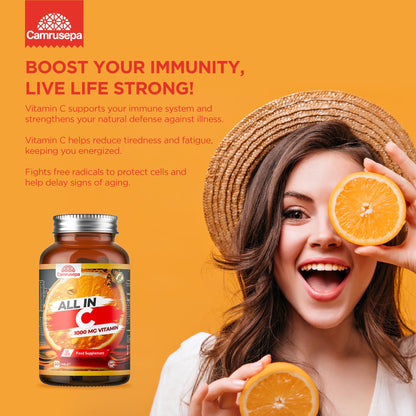 Cercanía tabletas Camrusepa vitamina C para soporte inmune