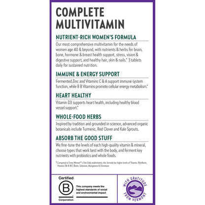 certificación de calidad multivitamínico mujeres