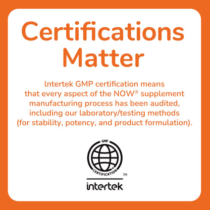 Certificación GMP Now Foods Bacopa