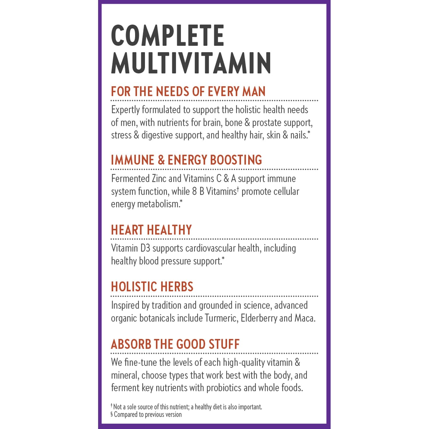 Sellos certificación de multivitamínico New Chapter sin OGM
