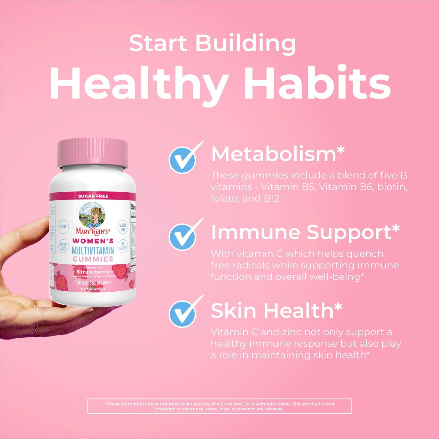 Certificaciones de calidad MaryRuth multivitaminas.