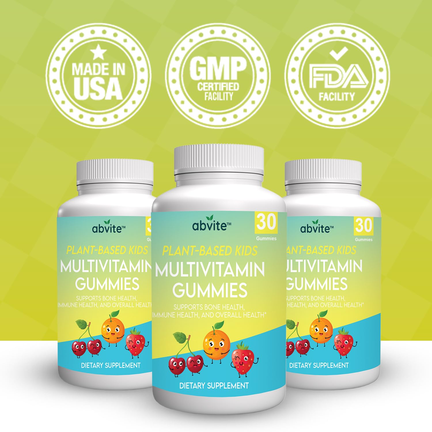 Certificaciones de gomitas multivitamínicas veganas.