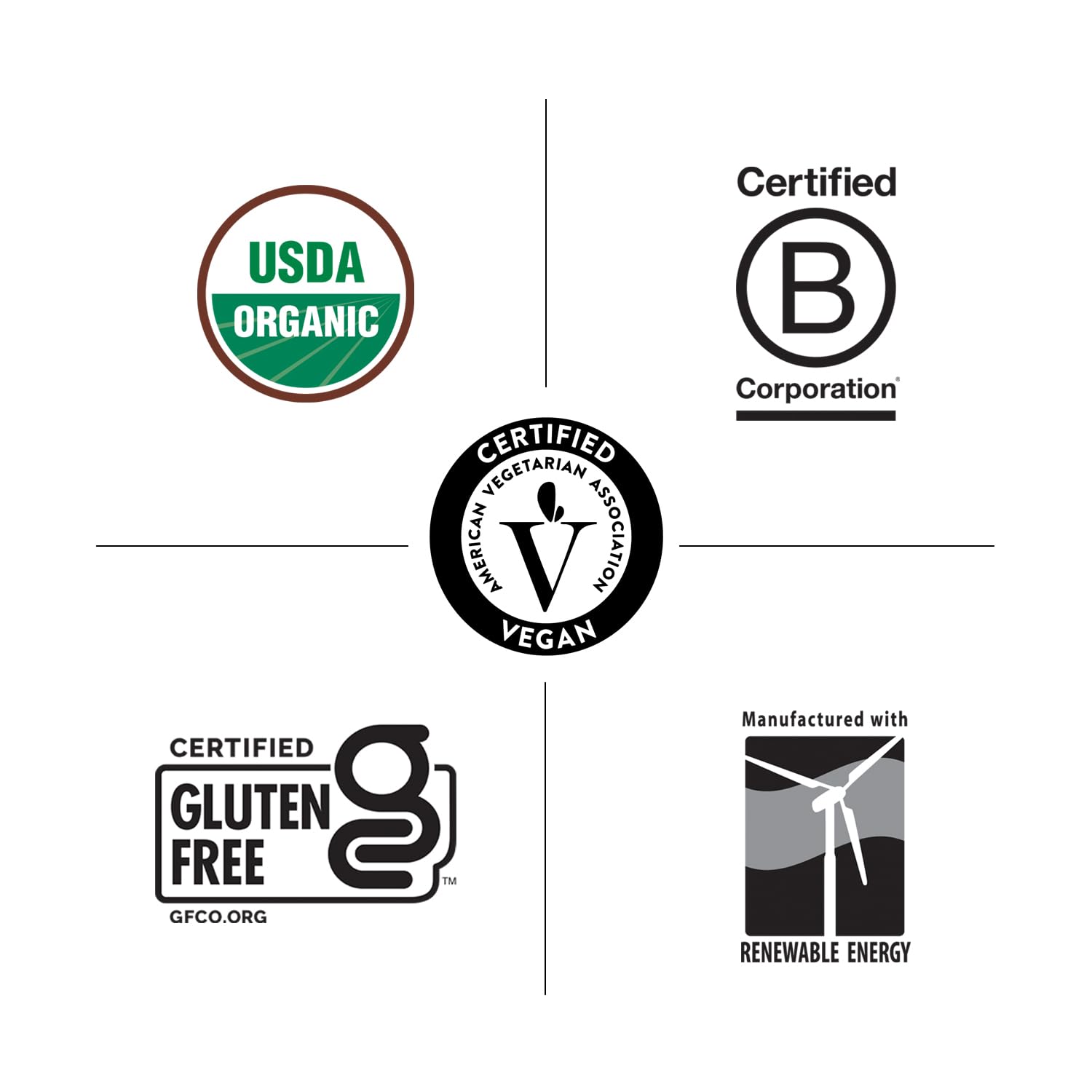 Certificaciones de multivitaminas orgánicas y veganas