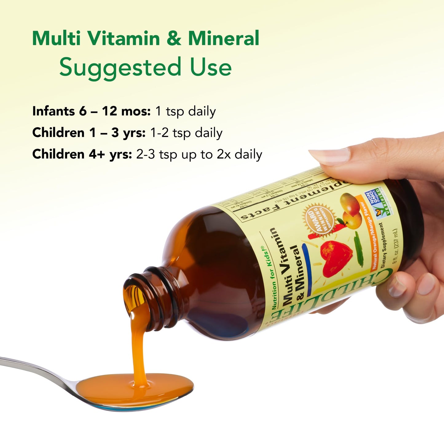 Certificaciones del multivitamínico Childlife