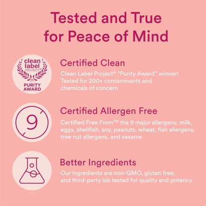 Certificaciones de pureza y limpieza de SmartyPants