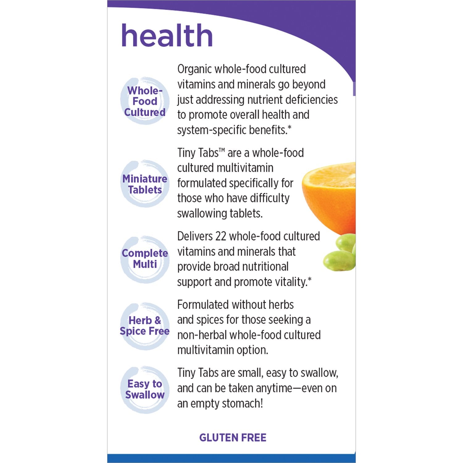 certificaciones tiny tabs multivitaminas new chapter