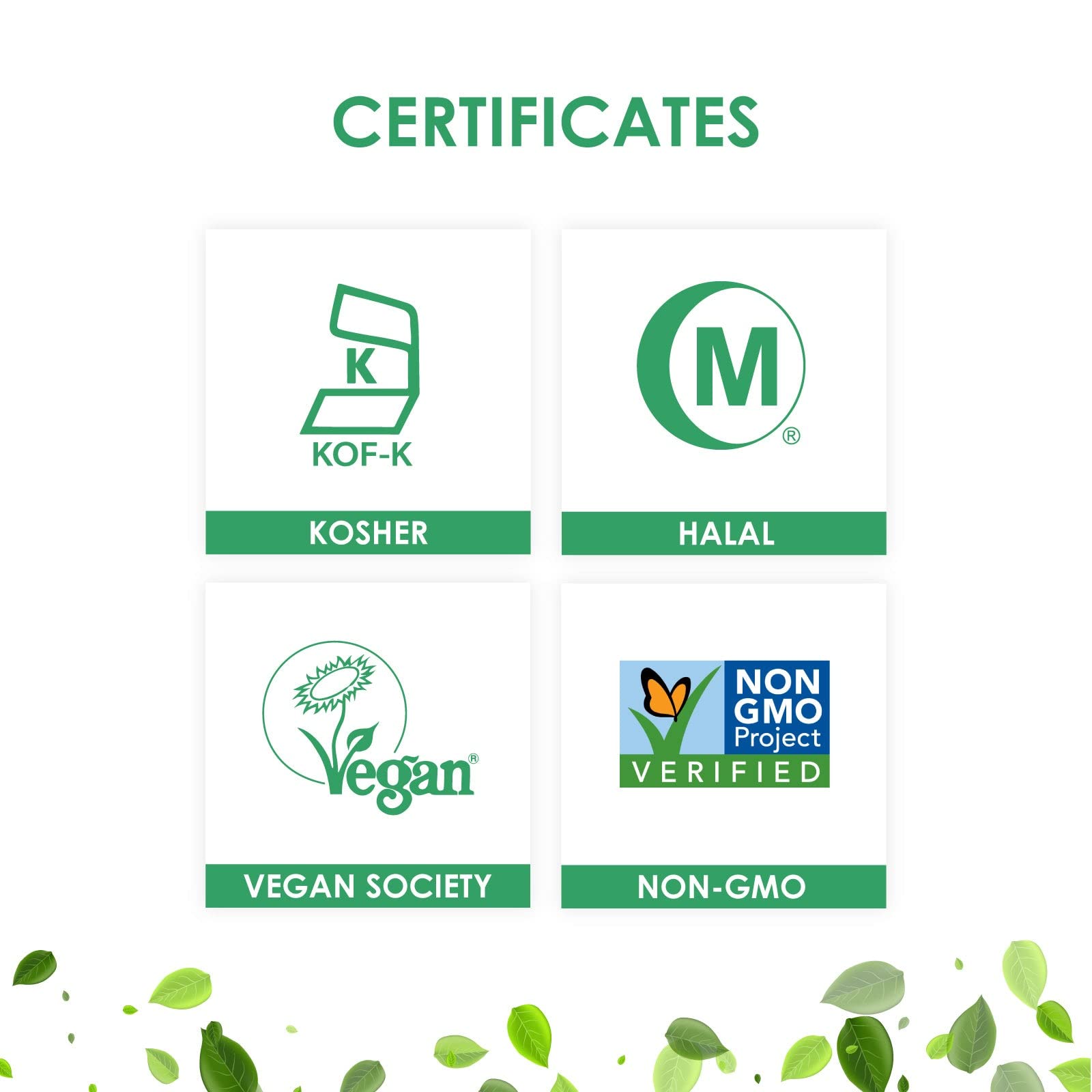Certificaciones veganas y sin OGM