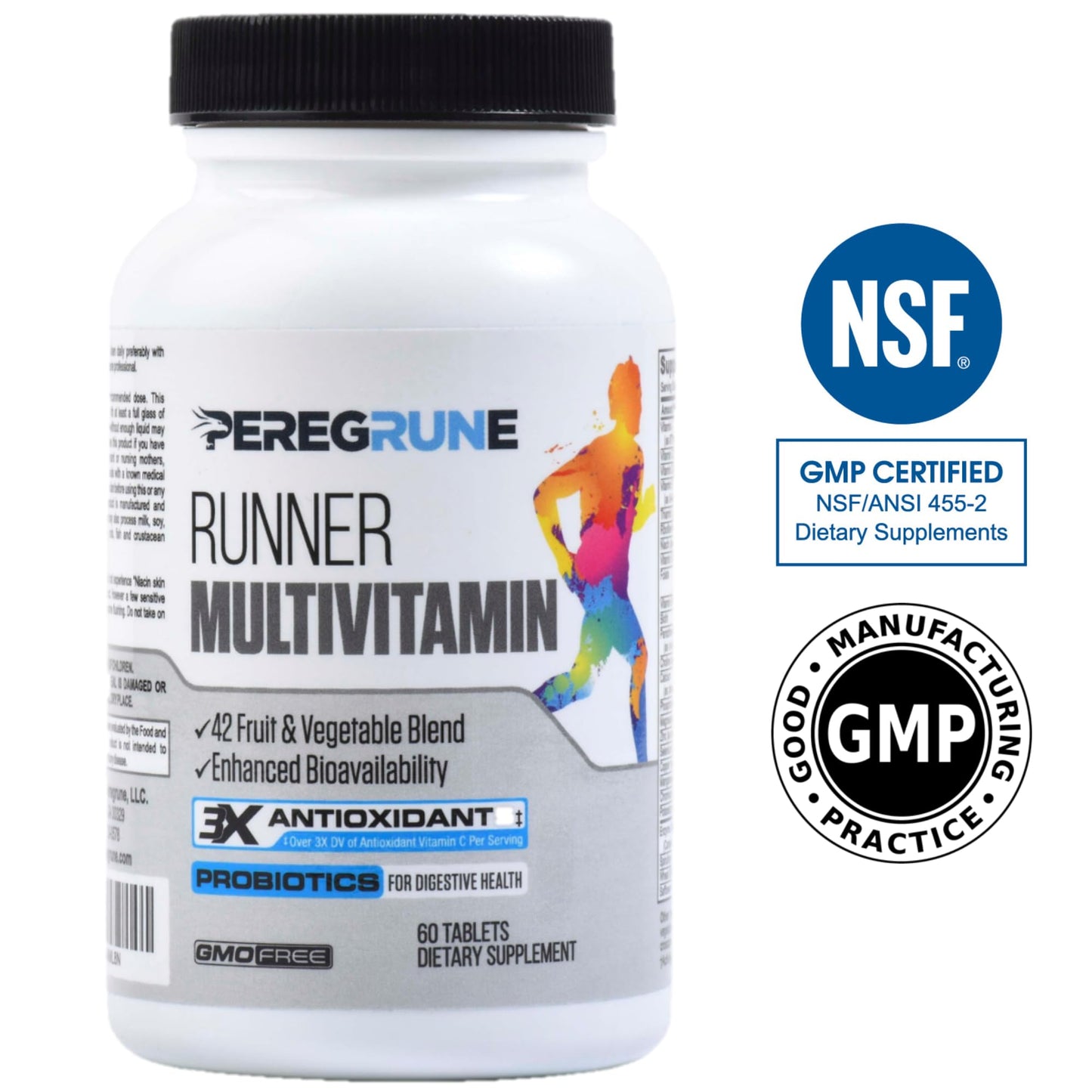 Certificado de calidad del multivitamínico PEREGRUNE.