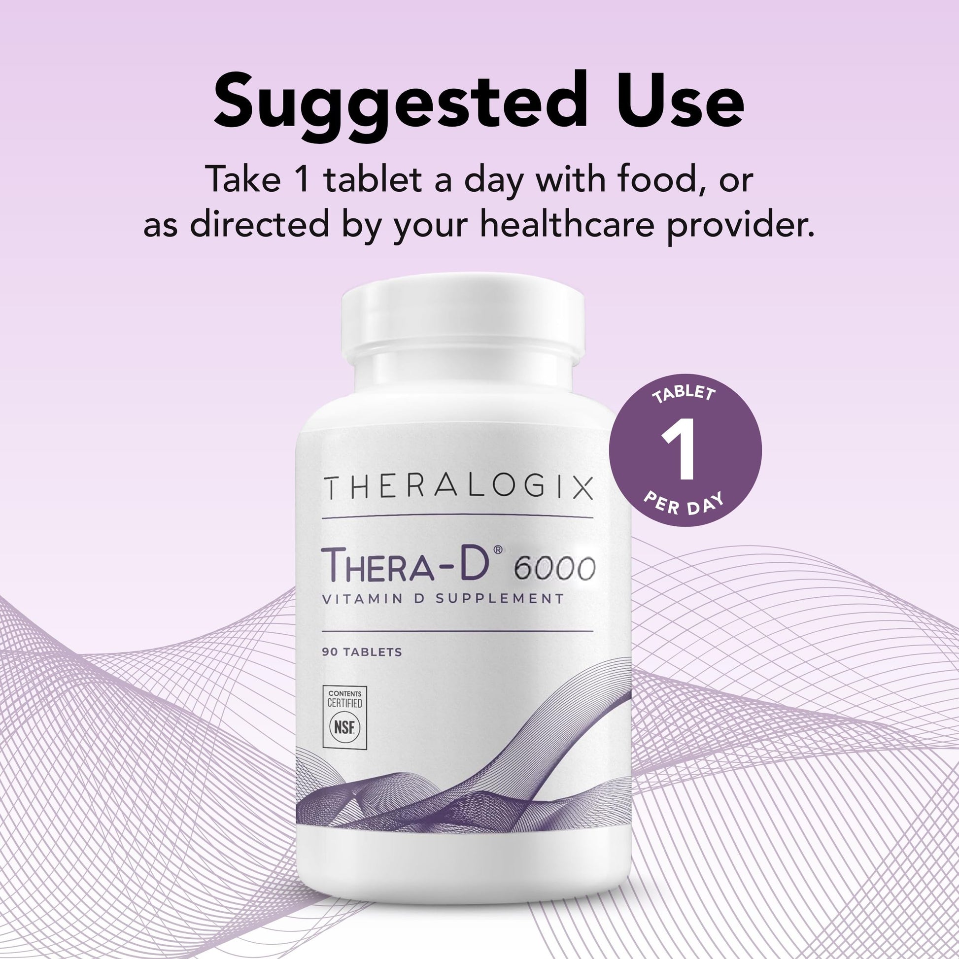 Certificado NSF Theralogix suplemento vitaminico 6000 IU D3