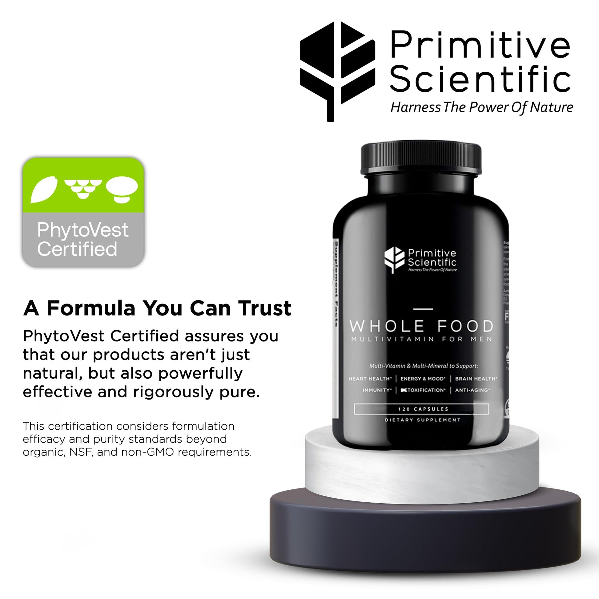 Certificado PhytoVest en multivitaminas naturales