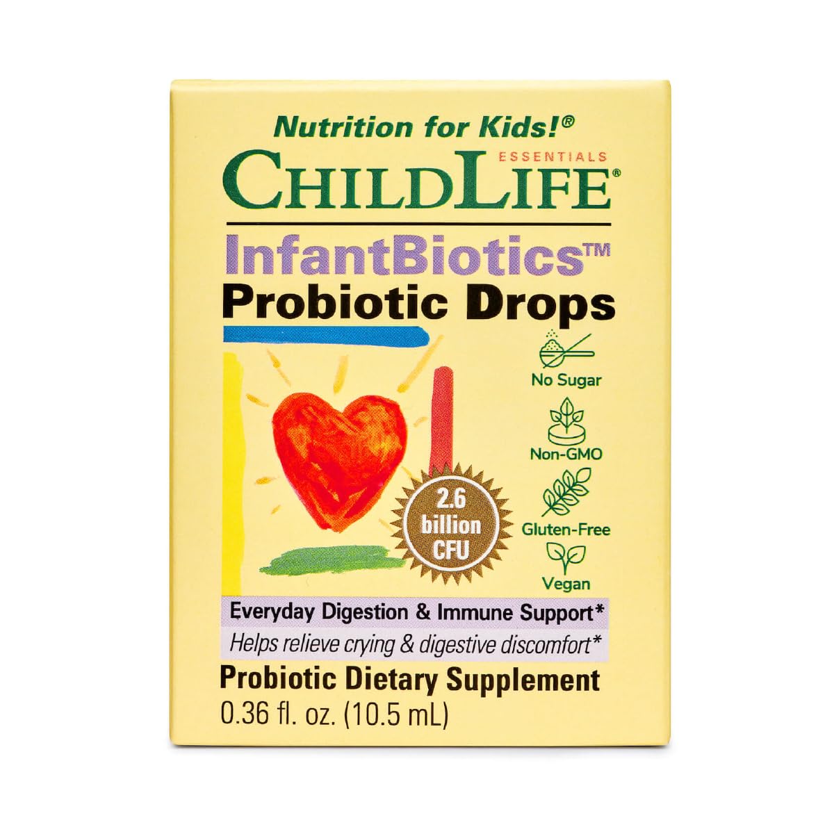 ChildLife InfantBiotics gotas probióticas para bebés veganas y no OGM