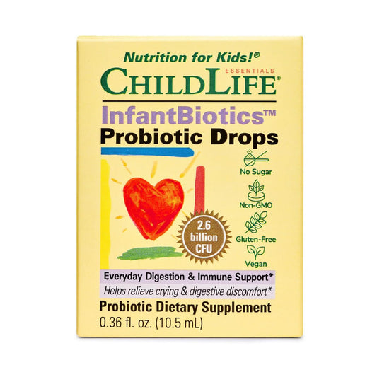 ChildLife InfantBiotics gotas probióticas para bebés veganas y no OGM