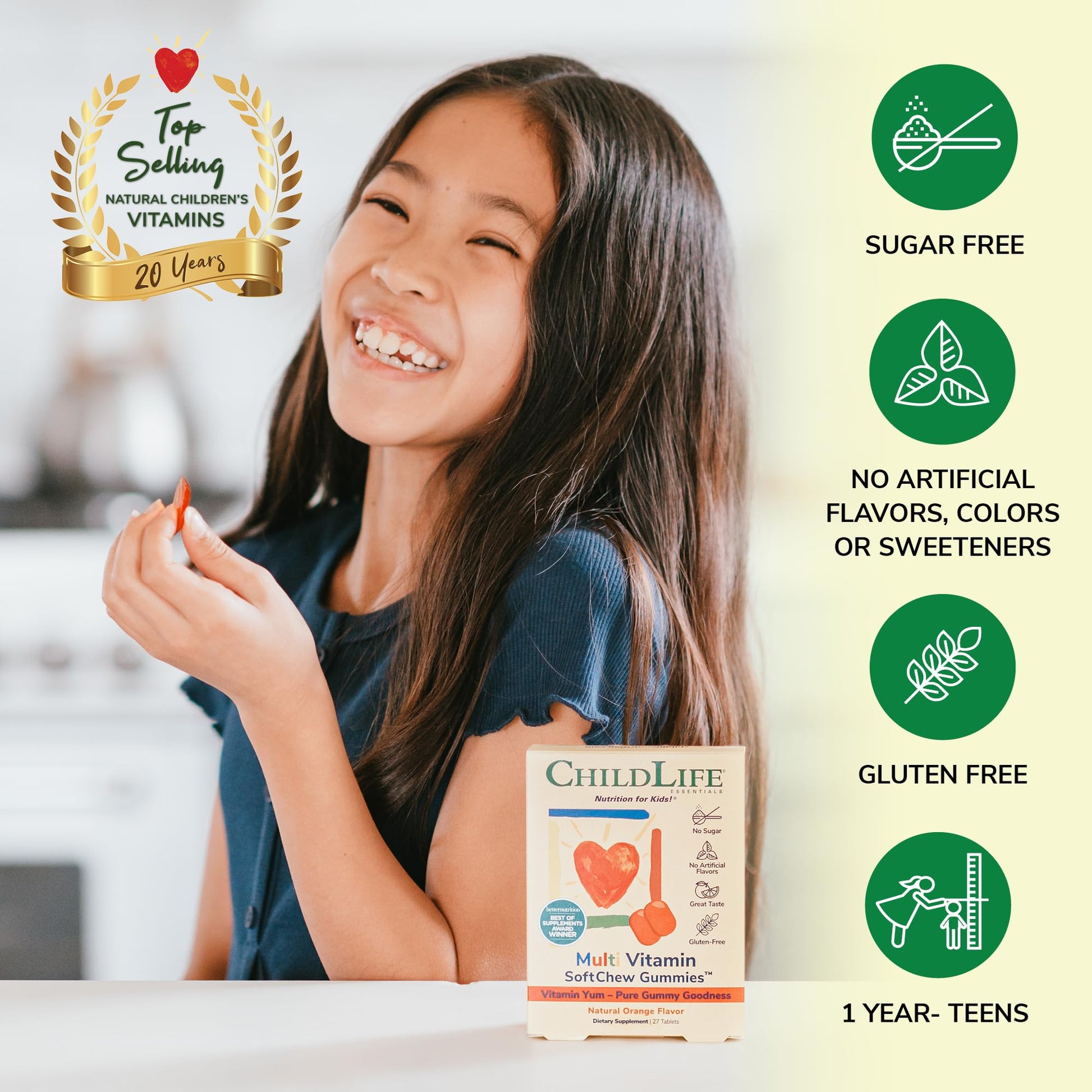 ChildLife vitaminas libres de azúcar y aditivos