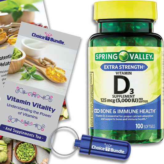 Paquete Choice Bundle vitaminas D3 5000IU 4 botellas