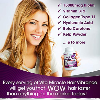 Cierre envase Hair Vibrance vitaminas para salud capilar