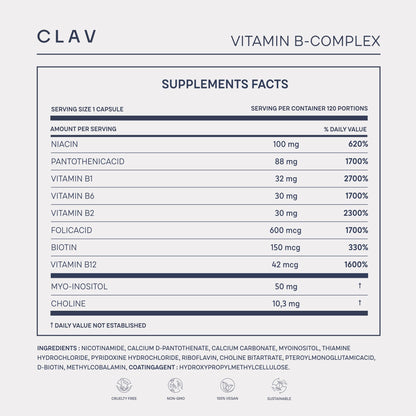 CLAV suplemento para metabolismo energético