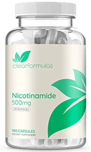 ClearFormulas nicotinamida 500mg paquete caja