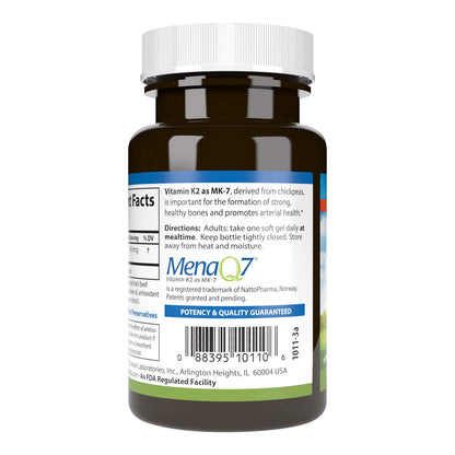 Close up cápsulas blandas vitamina K2 45mcg Carlson Labs