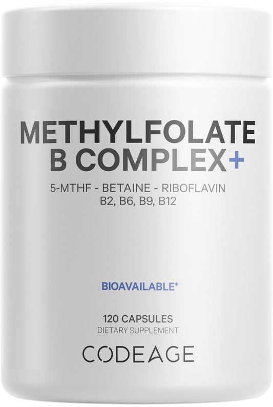 Codeage Complejo B Metilfolato botella de 120 cápsulas
