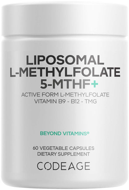 Codeage Liposomal L-Metilfolato 5-MTHF+ para apoyo celular