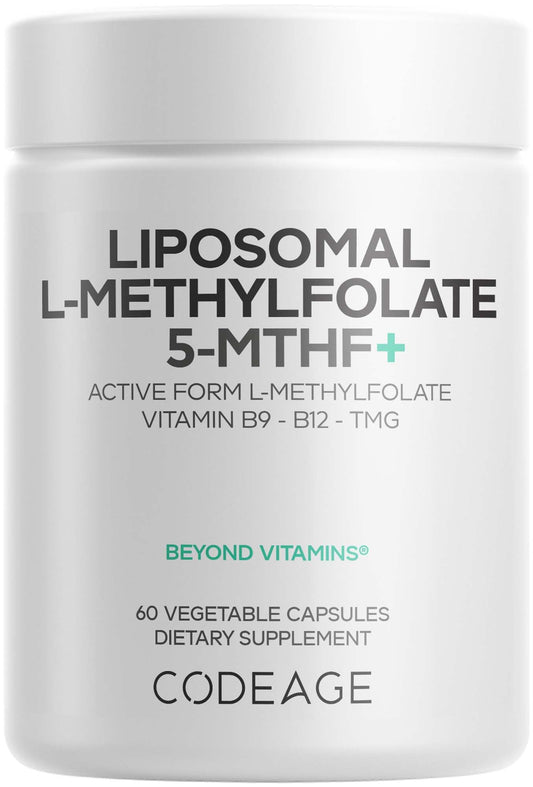 Codeage Liposomal L-Metilfolato 5-MTHF+ para apoyo celular