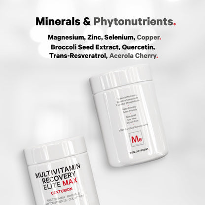 Codeage Multivitamin Recovery Elite Max con modelo