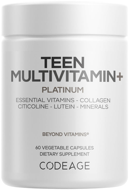 Botella Codeage Teen Multivitamínico+ Platinum 60 cápsulas