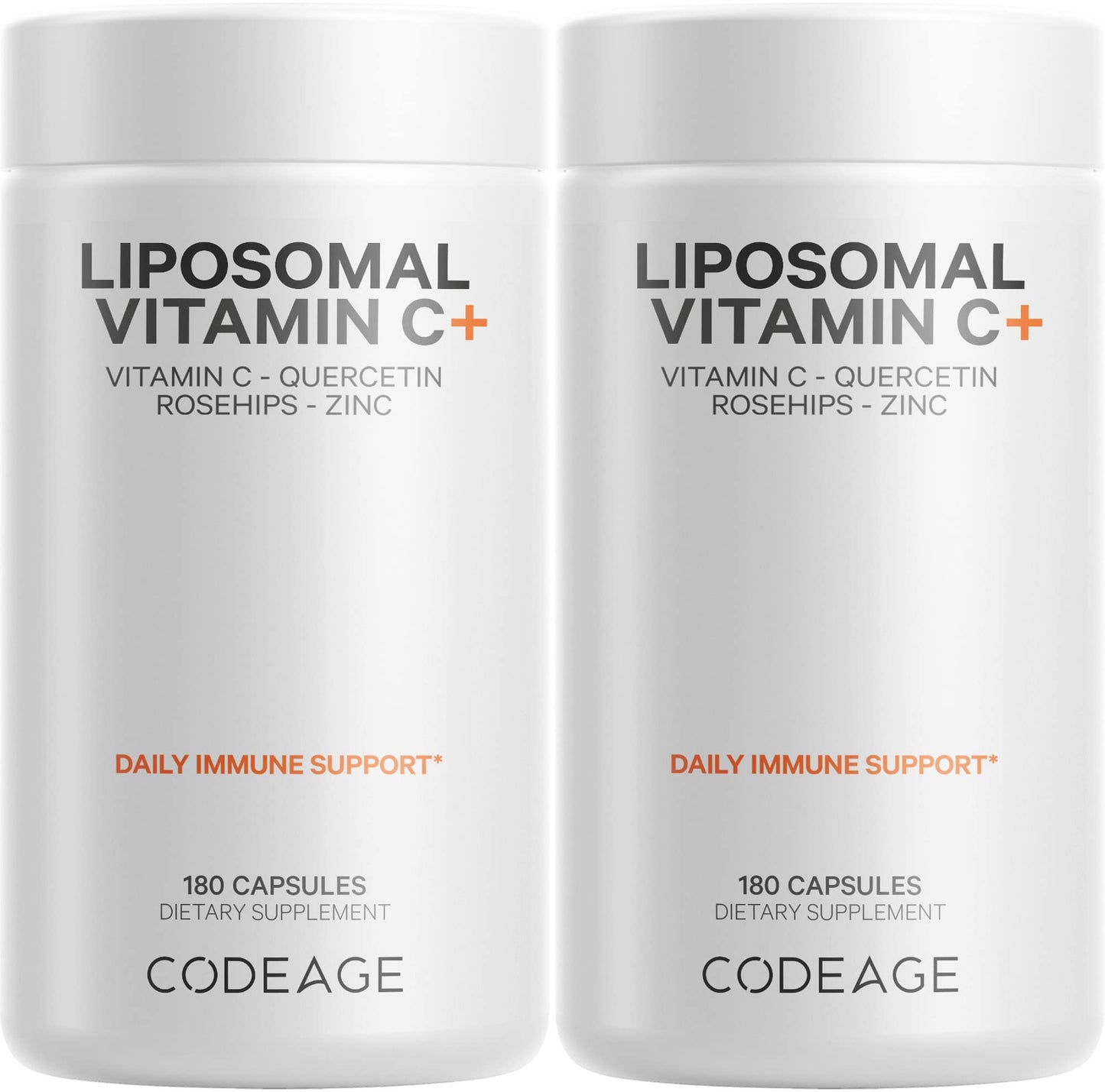 Codeage vitamina c liposomal frasco con suplemento vegano