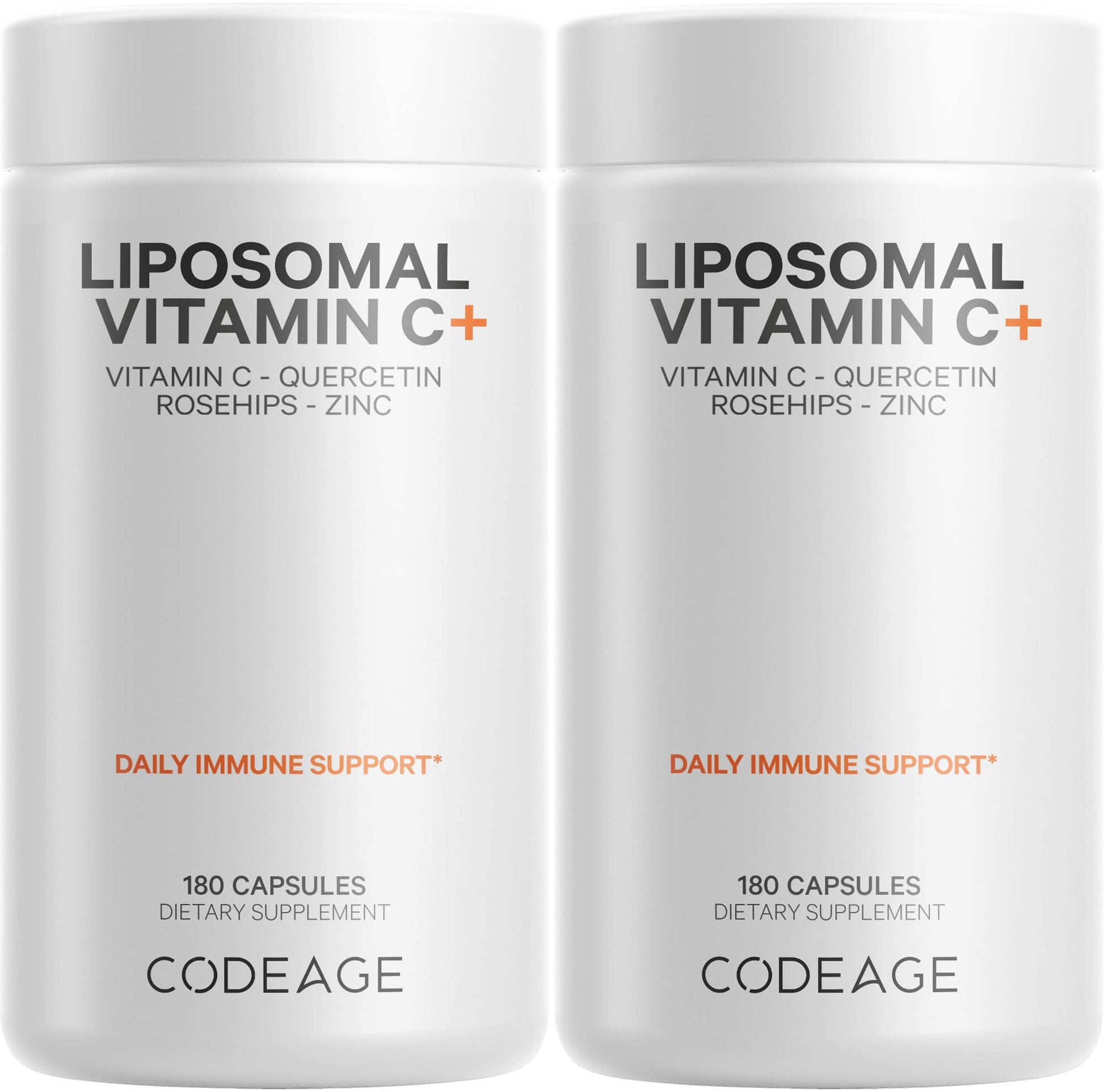 Codeage vitamina c liposomal frasco con suplemento vegano