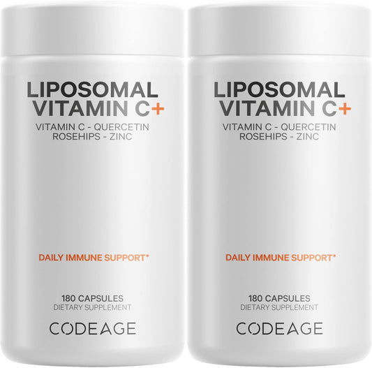 Codeage vitamina c liposomal frasco con suplemento vegano
