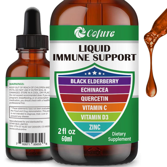 Cofure suplemento líquido zinc quercetina vitamina c d3 2oz