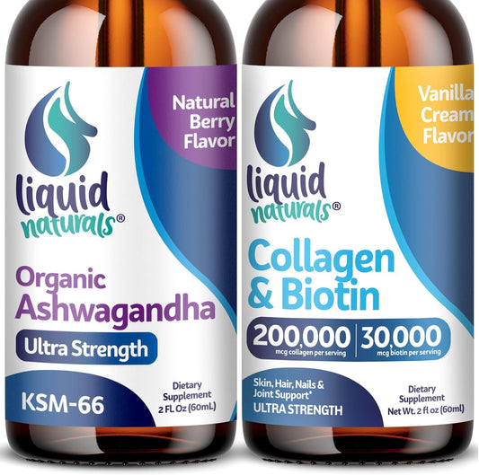 Colágeno líquido ultra fuerte para mujeres con gotas de ashwagandha 2000mg