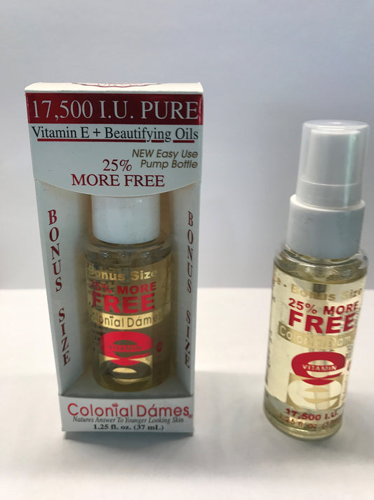 Botella aceite terapéutico vitamina E Colonial Dames 17,500 IU