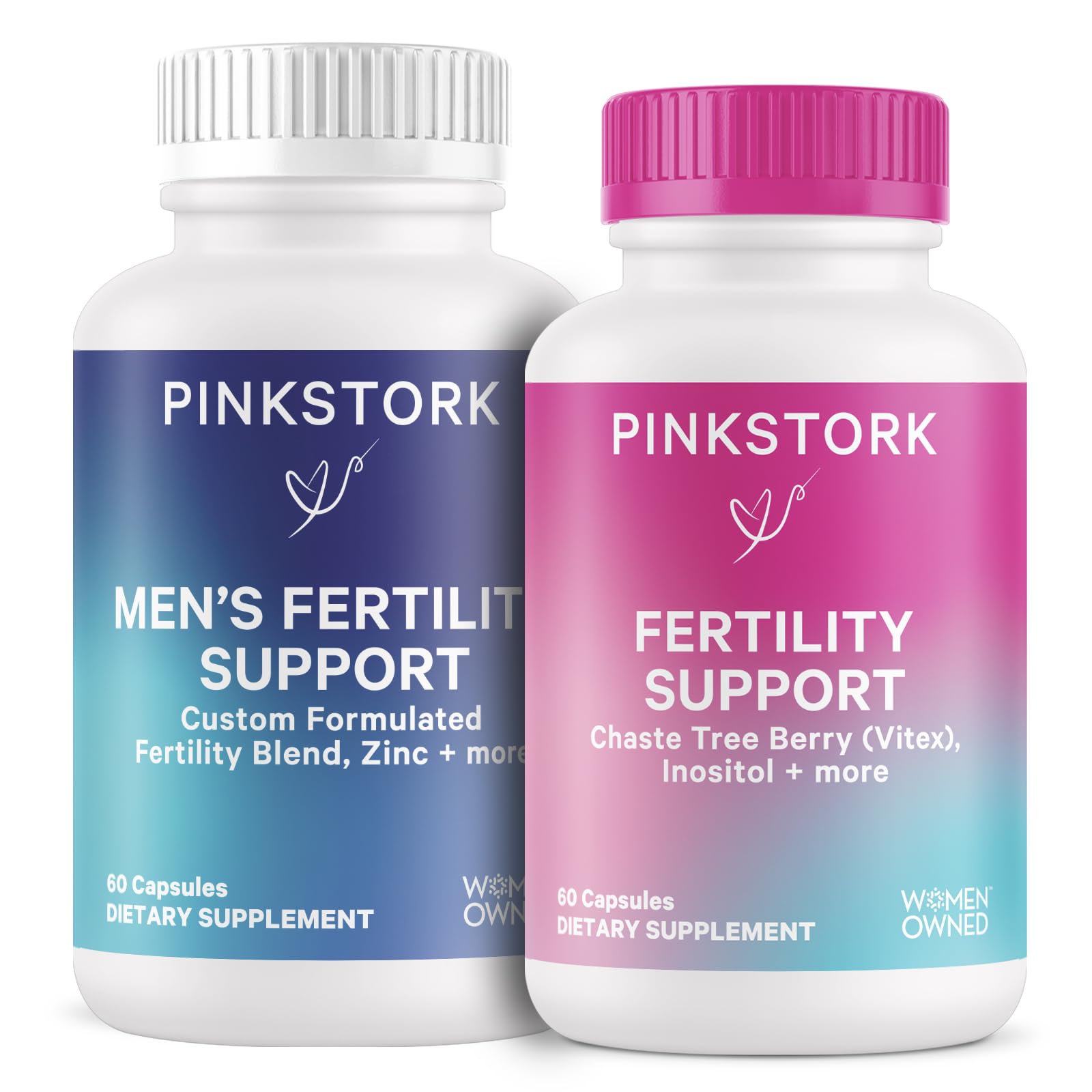 Combo fertilidad Pink Stork y Blue Stork 60 cápsulas