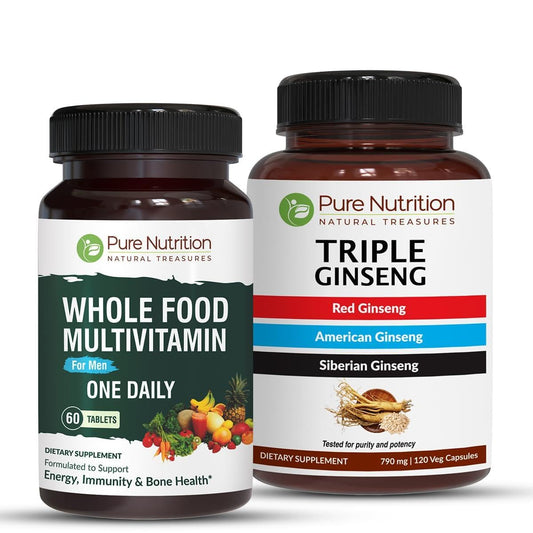 Combo multivitamínico para hombres y Triple Ginseng
