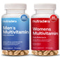 Combo multivitamínico Nutradora para hombres y mujeres