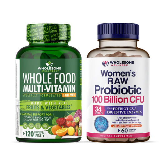 Combo multivitaminico para hombres y probioticos para mujeres
