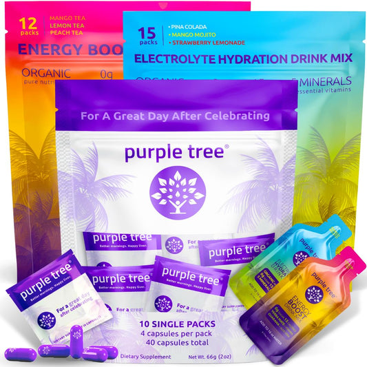 combo premium purple tree para bienestar post-celebración