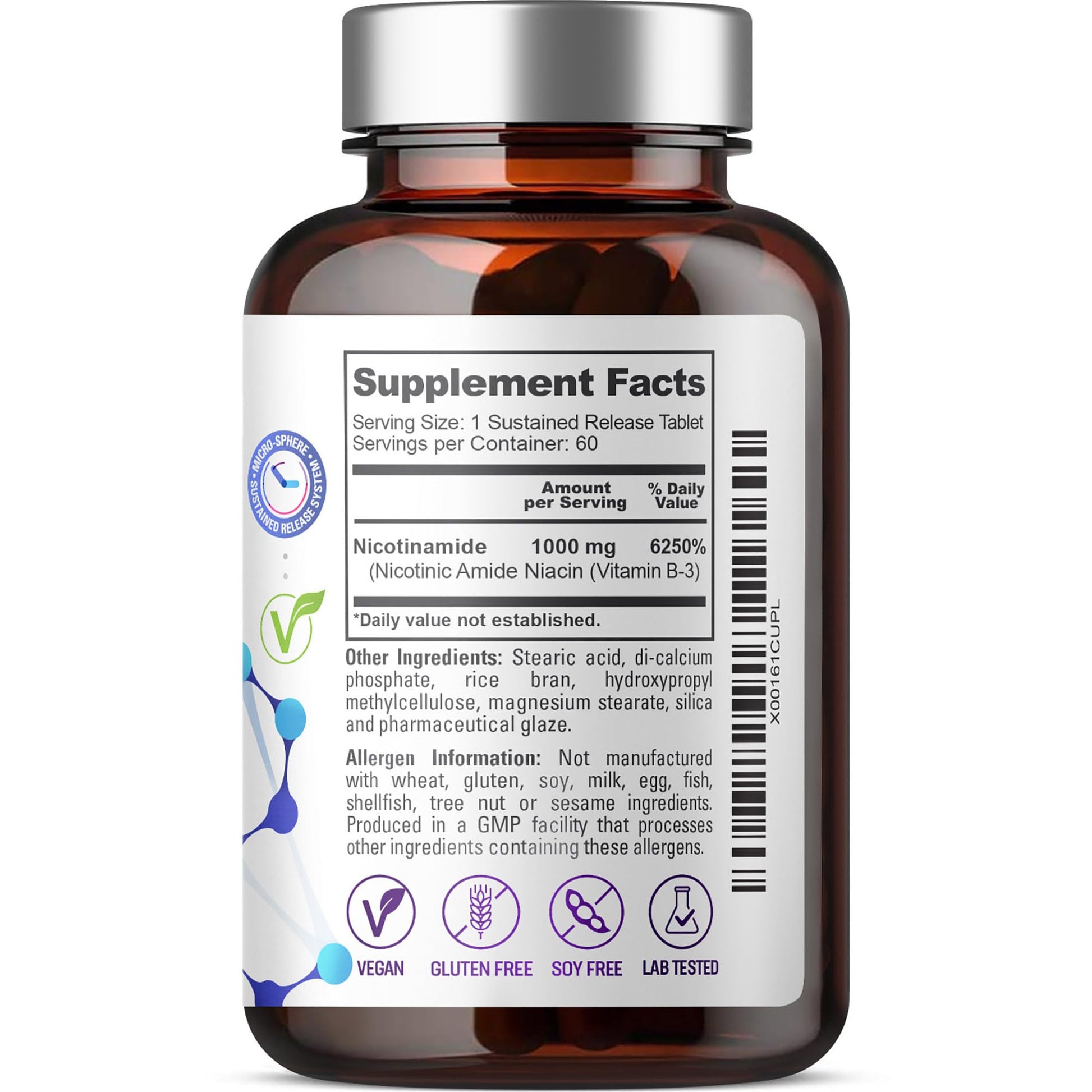 Comparación de biophix Nicotinamida 1000mg