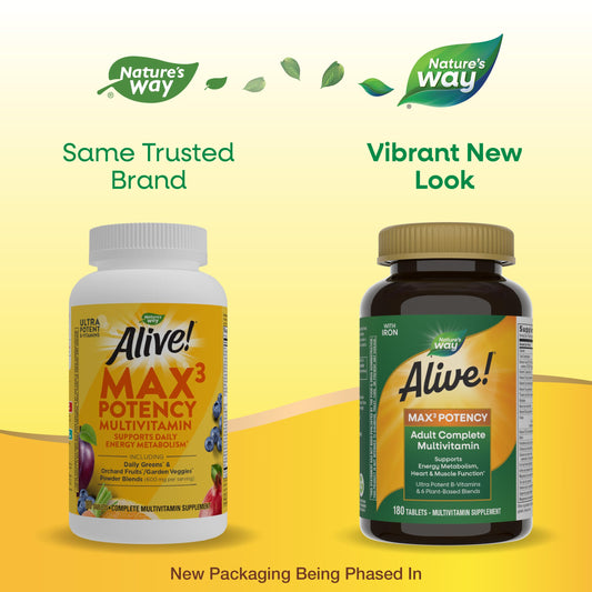 Comparación de etiquetas de multivitaminas Nature's Way